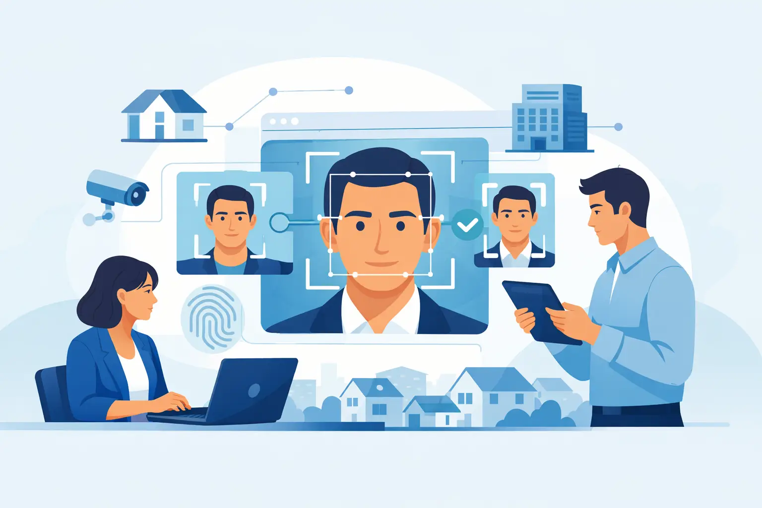 Facial Matching for Property Managers at Work